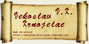 Vekoslav Krnojelac vizit kartica